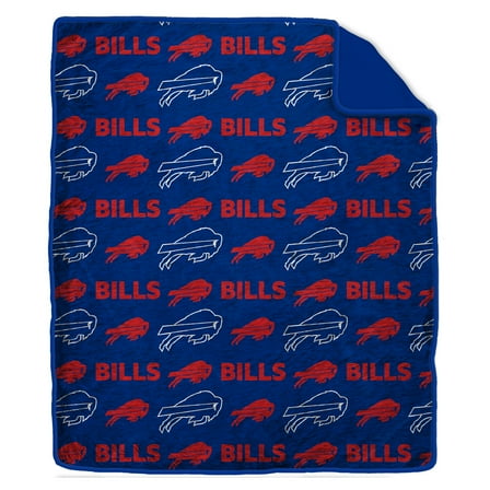 Pegasus Buffalo Bills Tonal Wordmark 60" x 70" Faux Fur Blanket