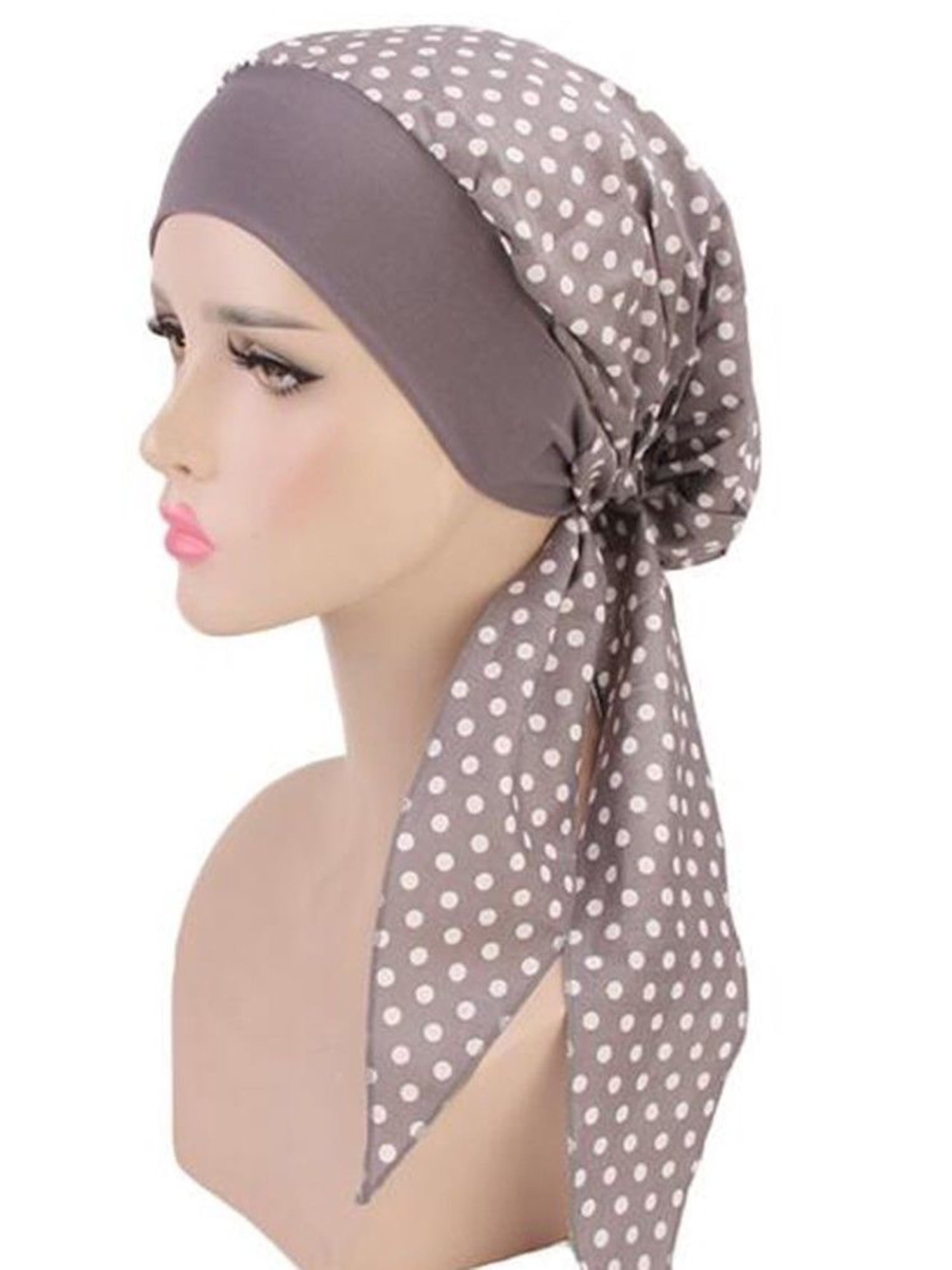 Pretied Bandana Soft Tan Leopard  Headscarf  Chemo Modest Womens Head Cover 