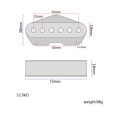thumbnail image 2 of Pastillas de Guitarra Imán de Pastilla de Bobina Simple Humbucker para Piezas kusrkot Pastilla de bobina simple para guitarra, 2 of 8