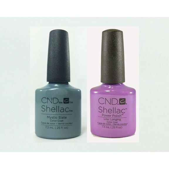 CND Shellac Nail Polish - Lilac Longing   Mystic Slate