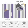 thumbnail image 3 of Purple Grey Striped Door Mat Indoor Outdoor, Minimalist Farmhouse Stripe Non Slip Welcome Mat with Rubber Backing, Absorbent Fabric Front Door Mats Entryway Rug for Home Patio Entrance 18"x30", 3 of 9