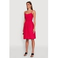 thumbnail image 3 of Womens Smocked Waist Poplin Midi Dress, 3 of 4