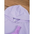 thumbnail image 2 of Miutii Kids Girls 3pcs Dance Outfit Gymnastic Sports Tracksuit Short Hoodie Hooded with Tank Top Light Purple 16, 2 of 8