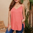 thumbnail image 5 of Posijego Plus Size Tank Tops for Women Camisoles Summer V Neck Sleeveless T-Shirts Beach Vacation Tunic Tank Shirts, 5 of 7