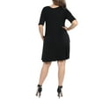 thumbnail image 3 of 24Seven Comfort Apparel Pocket Plus Size Mini Dress, 3 of 4