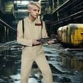 thumbnail image 5 of Alaiyaky Ghost Hunter Costume for Adult, Jumpsuit and Inflatable Backpack, Beige, Perfect for Halloween, Groups, and 80s Theme Fancy Dress Events Proton Pack, 5 of 8