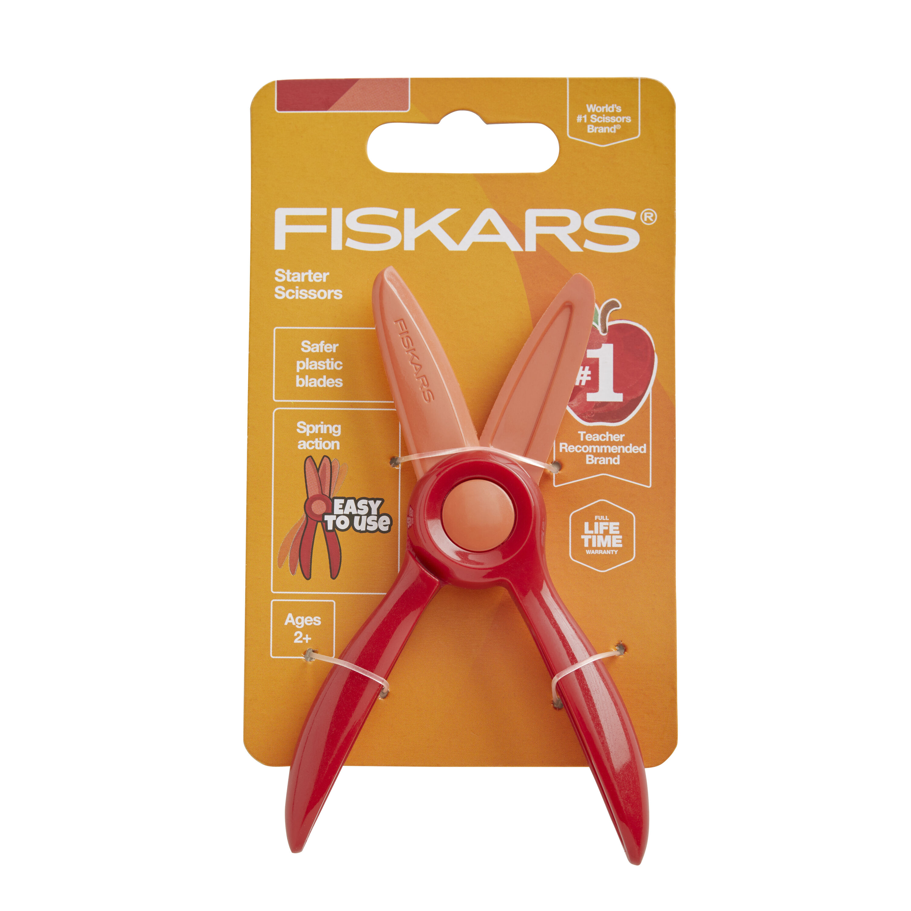 Fiskars Starter Scissor Red, 1pc, Safety, 134890-4001