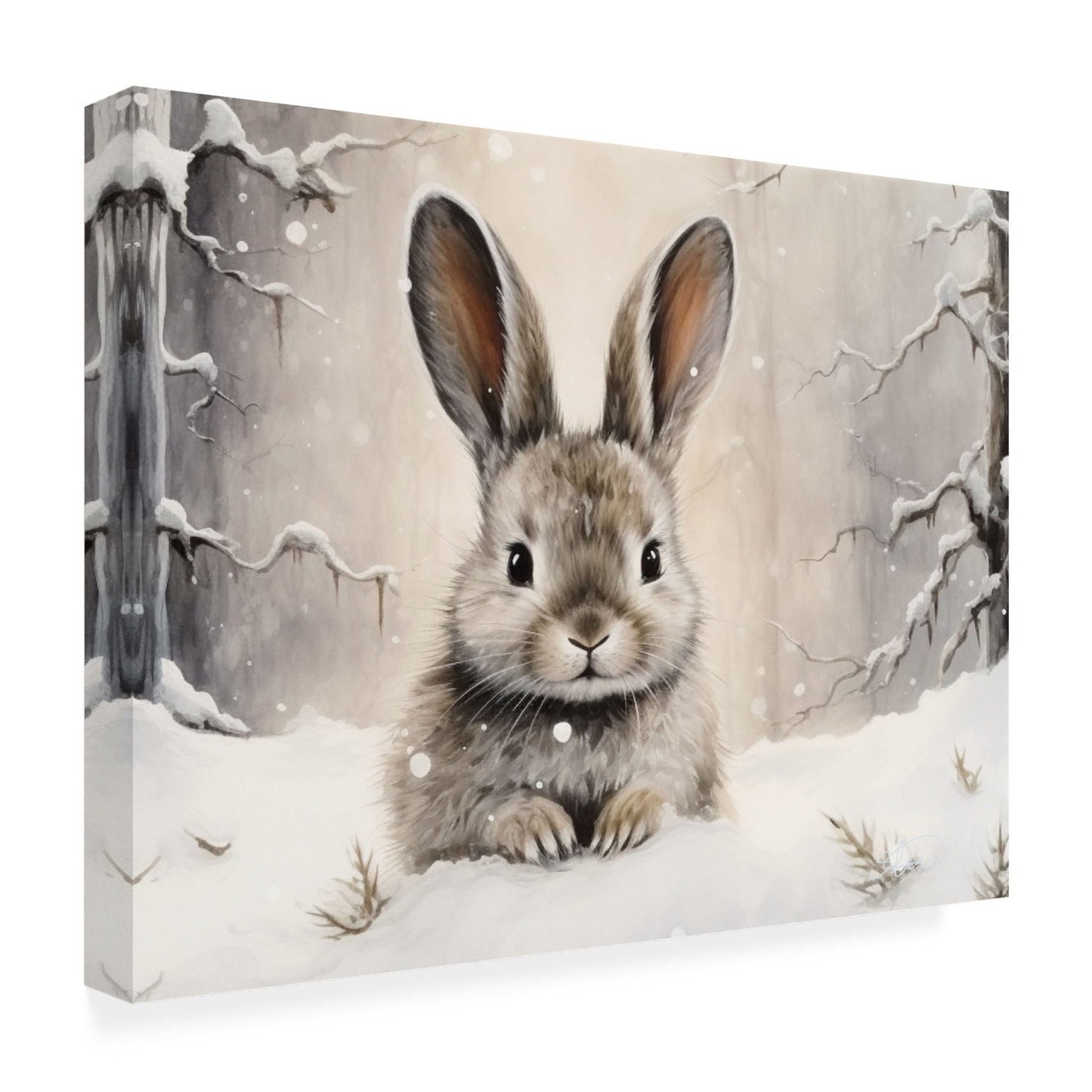 Canvas Wall Art - Stewart 'Well Hello There' Wall Art for Living Room, Bedroom, or Office Décor by Trademark Fine Art - 32 x 24 Inches