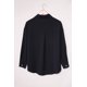 thumbnail image 2 of ABPHQTO Camisa abotonada de manga larga con bolsillo liso negro para mujer, 2 of 5