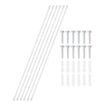 thumbnail image 1 of Stainless Steel Lanyard Cable with Eyelets 0.06" x 39" 1.5mm x 100cm Lock Security Wire Rope with Screws, 6 Pack, 1 of 6