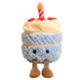 thumbnail image 3 of Pastel de cumpleaños creativo Juguetes de peluche Niños Acompañan Juguetes Decoración de la habitación Juguetes de peluche Decorativos suaves para el Azul Sunnimix juguetes de peluche, 3 of 8