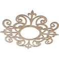thumbnail image 2 of Ekena Millwork 40"OD x 13"ID x 3/8"T Dijon Wood Fretwork Pierced Ceiling Medallion, Red Oak, 2 of 3