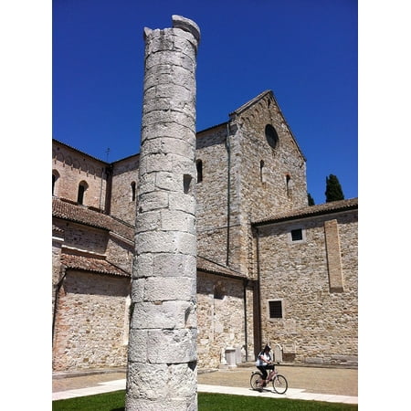 Flame Column - Framed Art for Your Wall Column Basilica Aquileia Monument 10x13 Frame