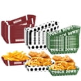 thumbnail image 3 of 12 Pcs Football Party Supplies 2lb Paper Food Trays, 2lb Disposable Hot Dog Trays Kraft Paper Boat for Tacos Concession for Birthday Football Sports Themed Party Favors, 3 of 6