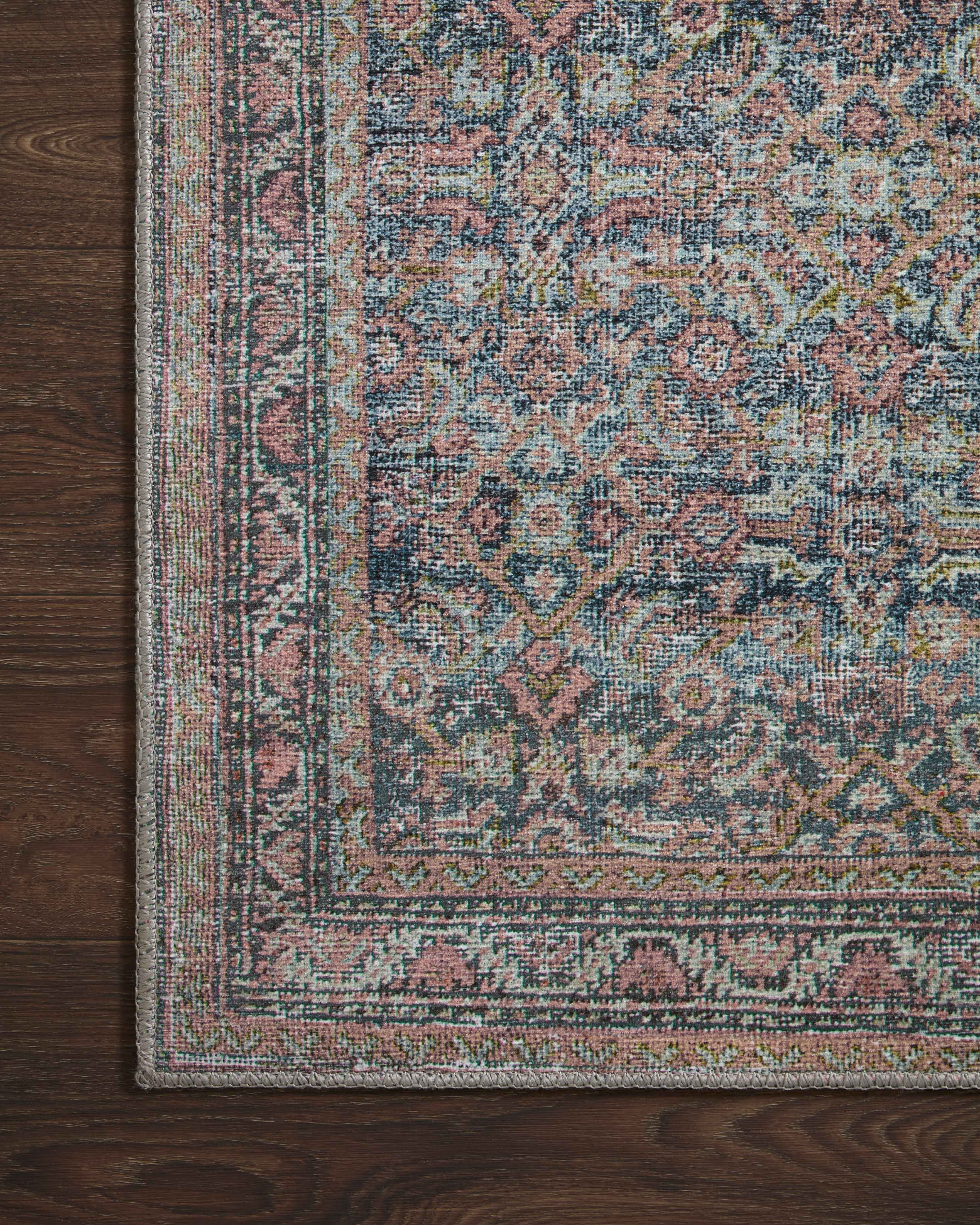 Loloi II Adrian Denim / Multi 2'-3" X 3'-9" Accent Rug