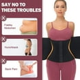 thumbnail image 5 of Clip and Zip Waist Trainer Corset Women Rubber Worked Out Sweat Vest Body Shaper, 5 of 6