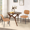 thumbnail image 4 of JOINSUN Dining Chairs Set of 2, PU Leather Accent Chair, Brown, 4 of 6