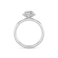 thumbnail image 3 of IGI Certified Solitaire Halo Engagement Rings For Women, 1.20 Carat (ctw) Round Lab Grown Diamond Promise Ring For Her In 18k Solid White Gold | F-G, VS-SI Quality Ring Size-5, 3 of 4