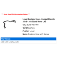 thumbnail image 2 of Lower Radiator Hose - Compatible with 2013 - 2015 Land Rover LR2 2014, 2 of 2