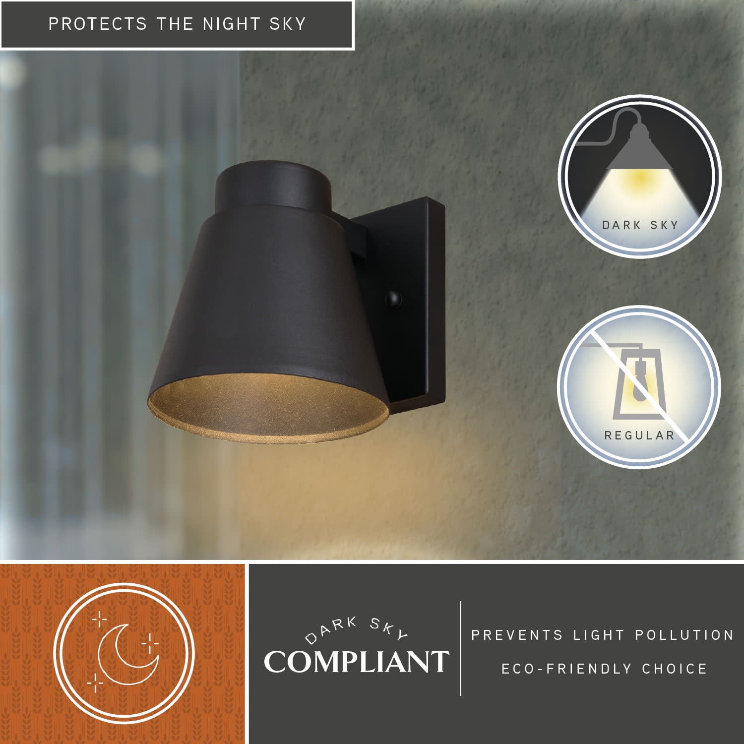 Evans Aluminum 1 Light Integrated LED Textured Black Contemporary Outdoor Wall Sconce