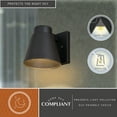 thumbnail image 3 of Evans Aluminum 1 Light Integrated LED Textured Black Contemporary Outdoor Wall Sconce, 3 of 10