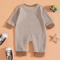 thumbnail image 5 of Kogui Baby Boy Romper Long Sleeve Toddler Boy Clothes Cute Long Sleeve Comfortable Jumpsuit Pants Outfits Sets 0 3 6 9 12 18 24 Months (Coffee,12-18 Months), 5 of 7