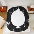 thumbnail image 5 of Manfei Rustic Bull Skull Bed Sheets,Desert Plant Cactus King Sheets,Sun Moon Pattern Sheet Set For Men Women,Microfiber Bedroom Decor,4-Piece, 5 of 7