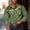 Army Green, variant on Graphic Mens Tee Shirts Button Up Workwear Workwear Stretch Relaxed Fit Collared Shirt Tops for Man L