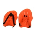 thumbnail image 2 of Paletas de natación, guantes acuáticos, equipo de piscina, accesorios de entrenamiento, mano profesional Naranja, 2 of 8