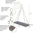 thumbnail image 3 of Hanging Shelves for Indoor Wall and Window - Floating Wall Shelves for Plant Display,  Style Home Decor.(Leaf Rope, Retro Color,Large*2), 3 of 12