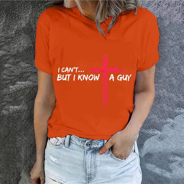 Kayannuo Blouses pour Femmes Liquidation T-Shirts pour Femmes Saint-Valentin T-Shirts de Pâques pour Femmes Imprimé Lettrage Col Rond Manches Courtes Haut Manches Courtes Col Rond Haut/chemise