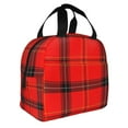 thumbnail image 3 of ZICANCN Insulated Lunch Bag for Women Men,Scottish Plaid Reusable Cute Lunch Bags for Picnic School Work Office, 3 of 8