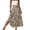 Khaki, variant on Jane Wardrobe Elastic High Waist Tiny Ditsy Floral Three Tier Four Way Stretch Maxi Skirt Women Casual Flow Long Skirt 1PC S-XL Plus Size Friendly
