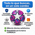 thumbnail image 3 of Balón de Fútbol Soccer #5 Termosellado con Bomba y Accesorios Diseño Estrellas Multicolor, 3 of 5