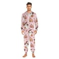 thumbnail image 2 of Halloween Pumpkin and Ghost Adult onesie Pajamas, Crystal Velvet Ultra Soft Warm Jumpsuit for Men and Women, 2 of 7