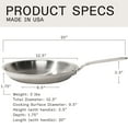 thumbnail image 5 of Made In Cookware - 12-Inch Stainless Steel Frying Pan With Lid, 5 of 7