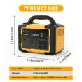 thumbnail image 5 of Enyopro 1000W Portable Power Station, Triple Charging Mode - Solar/Car/Wall, 120V AC Outdoor Emergency Power Supply with Safety Protection for Camping Disaster Relief Backup Battery, 5 of 10