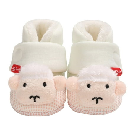 

kpoplk Toddler Sneaker Boys Children Baby Shoes Boys And Girls Cotton Shoes Cotton Velvet Warm Hook Loop Baby Walking Shoes(B)