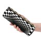thumbnail image 5 of Disketp 3d Black and White Checkerboard Tunnel Estuche Organizador de Lápices de Cuero, Estuche de Oficina con Cremallera para Bolígrafo y Lápiz, 5 of 6