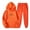Orange 2 pieces outfits, variant on wycnly Holiday 2 Pieces Hoodies Sets for Women Womens 2 Piece Hooded Sweatshirt Outfit Fashion Heart Print Drawstring Jogger Pant Sweatsuit Sets with Pocket Plus Size Lounge Set up to 60% off