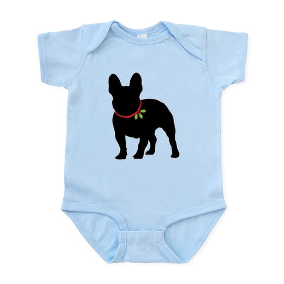 CafePress - French Bulldog Silhouette Baby Light Bodysuit - Baby Light Bodysuit, Size Newborn - 24 Months