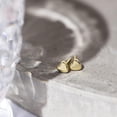 thumbnail image 3 of PAVOI 14K Yellow Gold Plated 925 Sterling Silver Earrings | Tiny Heart Stud Earrings | Gold Stud Earrings for Women, 3 of 5