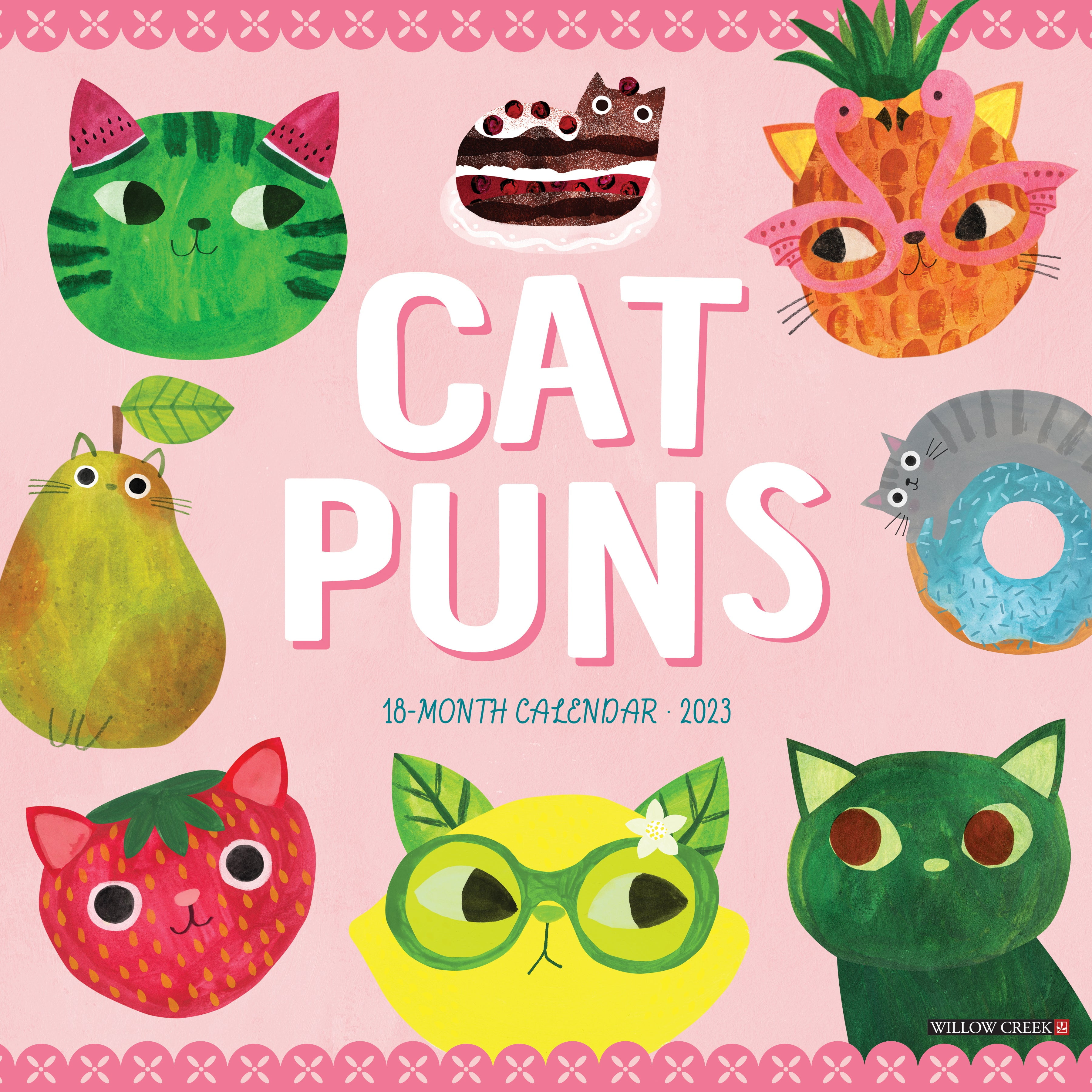 Cat Puns 2023 Wall Calendar