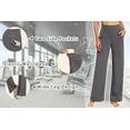 thumbnail image 4 of Rosvigor Wide Leg Yoga Pants Women High Waisted Pants Loose Casual Pants with Pockets, 4 of 9