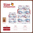 thumbnail image 3 of Naloa Snowy Cottage Holiday Scene Drawstring Christmas Bags, 3D Xmas Gift Bags, Christmas Wrapping Bags, Xmas Goodie Bags, Treat Pouch Bags, Party Favor Bags-Medium, 3 of 9