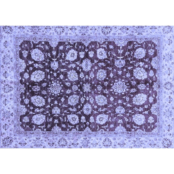 Ahgly Company Indoor Rectangle Oriental Blue Traditional Area Rugs, 3' x 5'