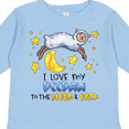 thumbnail image 4 of Inktastic I Love my Peepaw to the Moon and Back Cute Sheep Boys or Girls Long Sleeve Toddler T-Shirt, 4 of 5