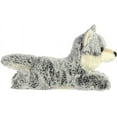 thumbnail image 3 of Aurora - Small Gray Mini Flopsie - 8" Winter Wolf - Adorable Stuffed Animal, 3 of 4