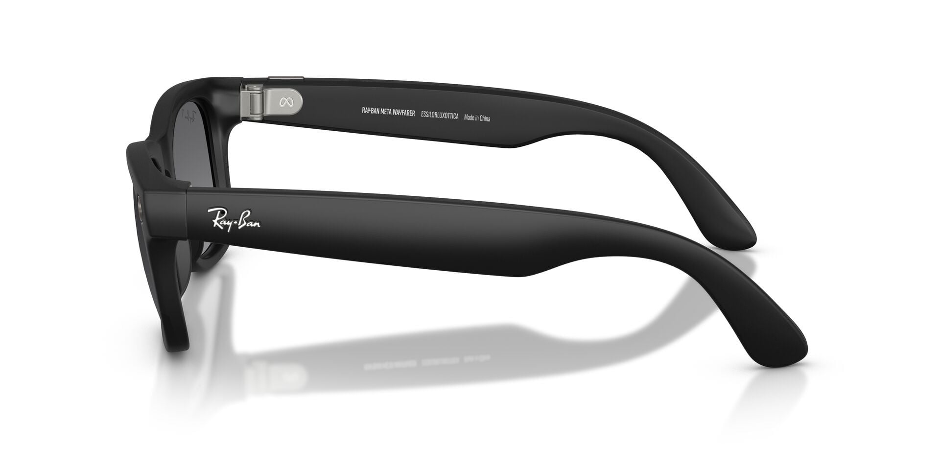 Ray-Ban Unisex Size 53 AI Smart Meta Wayfarer Gen 2 Glasses with Charging Case, Matte Black/Polarized Gradient Graphite