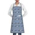 thumbnail image 2 of Zufioo Cute Whale for Lock Hem Apron with Pockets, Stain and Oil Proof Tie-down Apron for Cooking Barbecue Restaurant, Unisex-One Size, 2 of 9